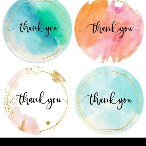 1.5 Inch Thank you stickers - Picture 3 of 4